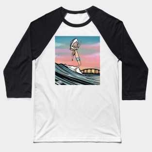 sunSET wave Baseball T-Shirt